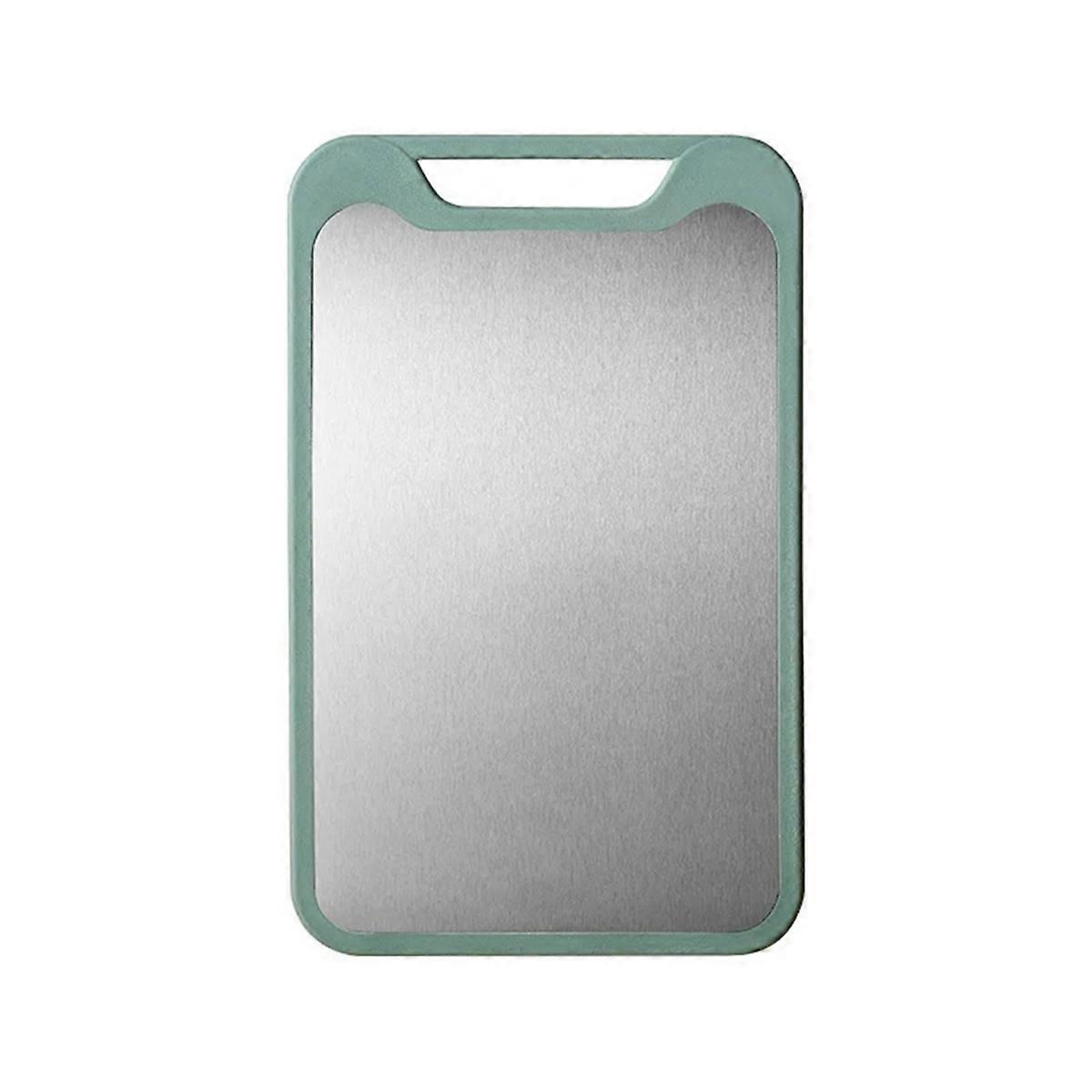 Multifunctional Kitchen Cutting Board-Double-Sided Stainless Steel and Plastic, Vegetable Cutting Board, Rolling Panel