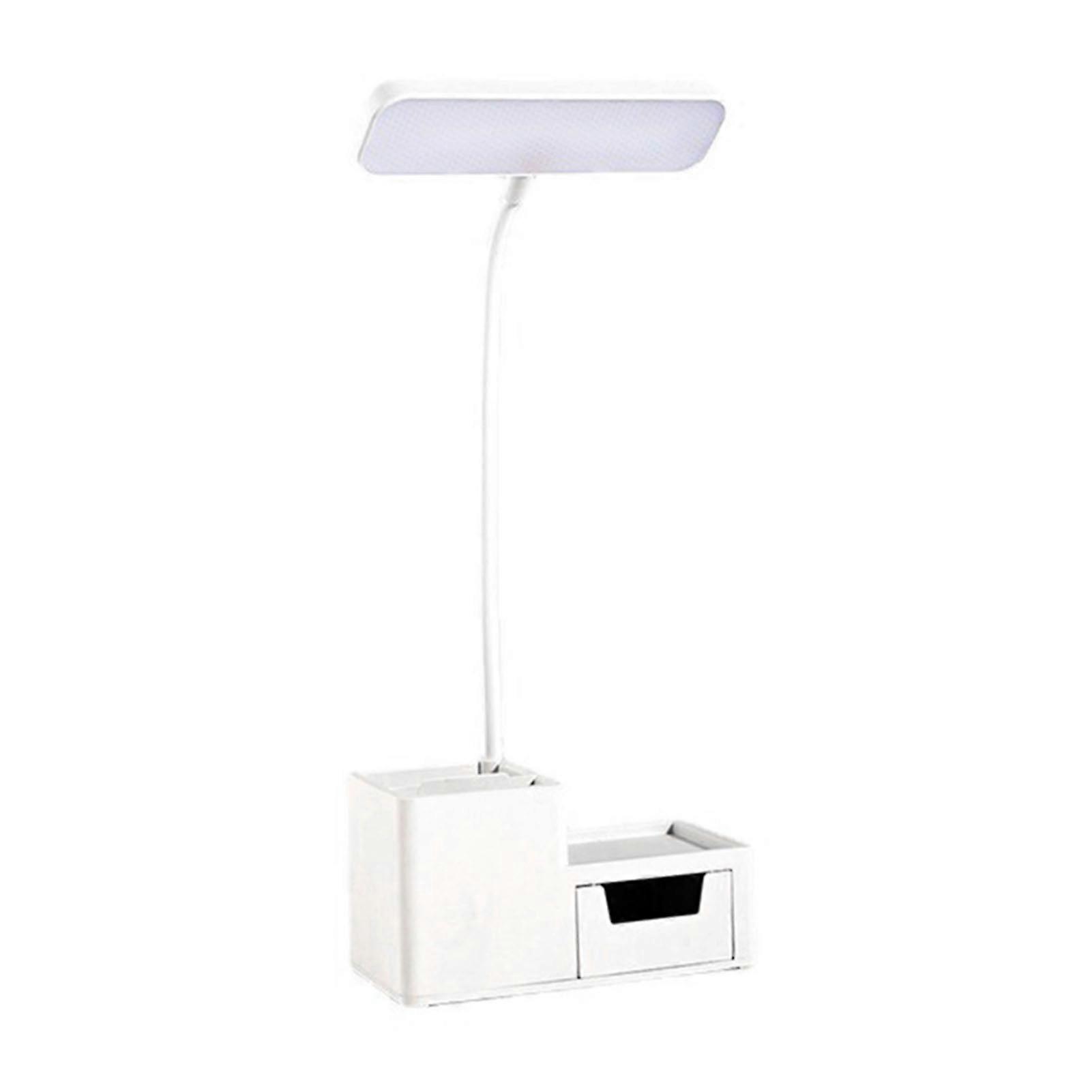 Dimmable LED Desk Lamp with Phone Holder USB Rechargeable