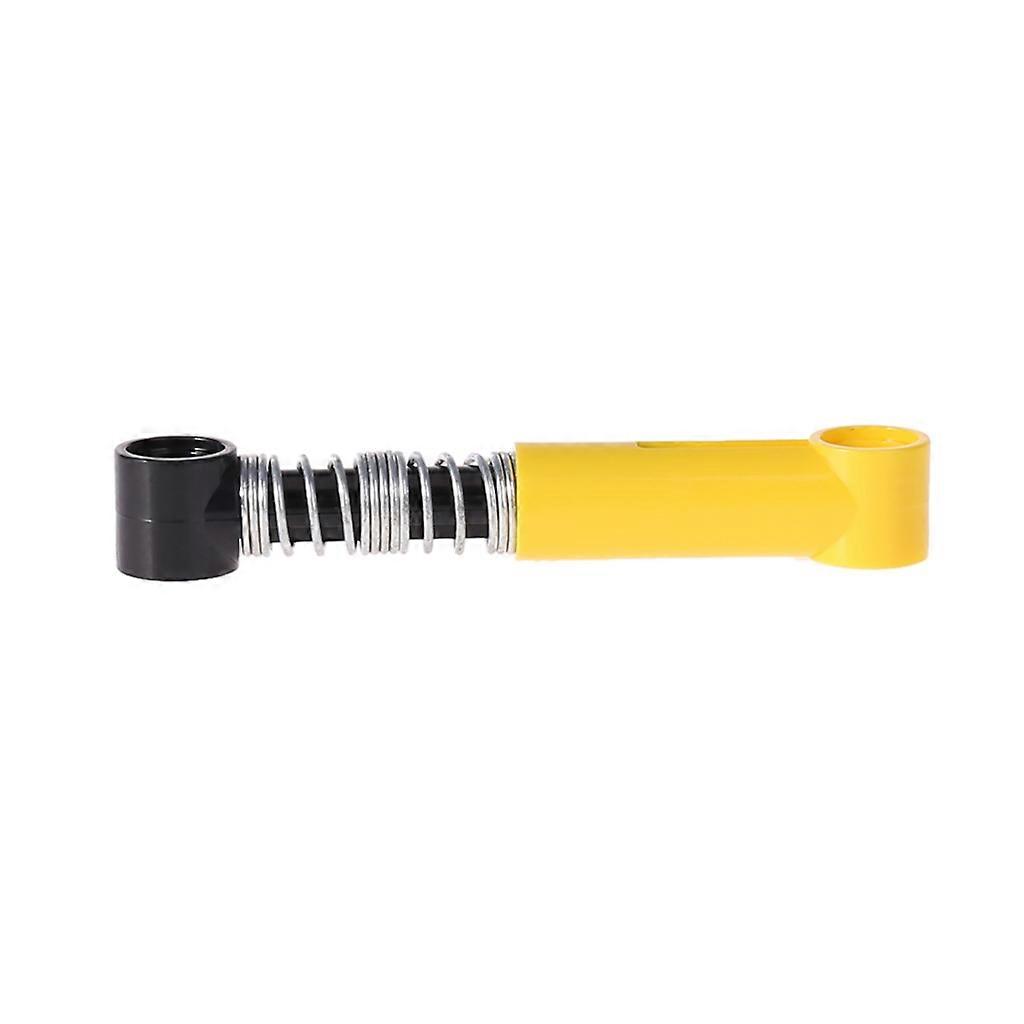 SelfLocking Brick Shock 6.5L Soft Spring Suspension Shock Absorbers Adjustable Spare Shocks for DIY Building Block Toy Yellow