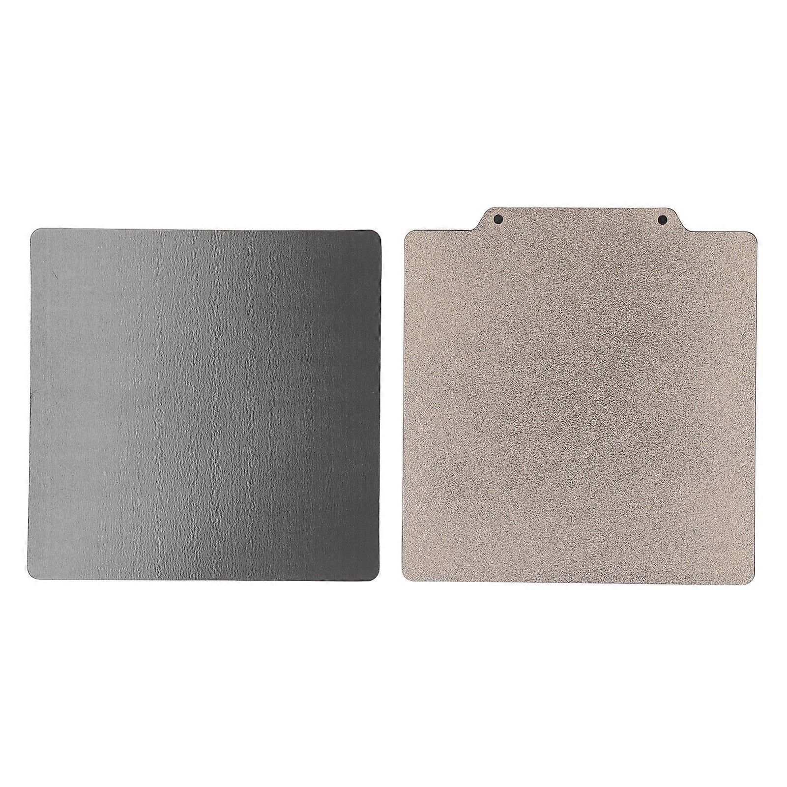 Uadme 3D Printer Build Plate,Smooth Carbon Fiber PET Textured PEI Spring Steel Plate with Magnetic Base for Voron 120x120MM
