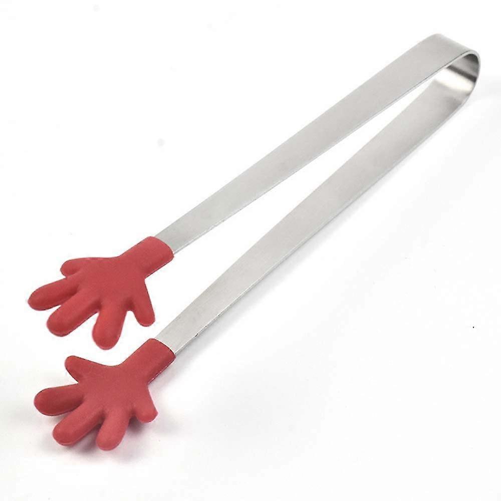 Mini Heat-Resistant Non-Slip Ice Tongs - Hand-Shaped Serving Utensil