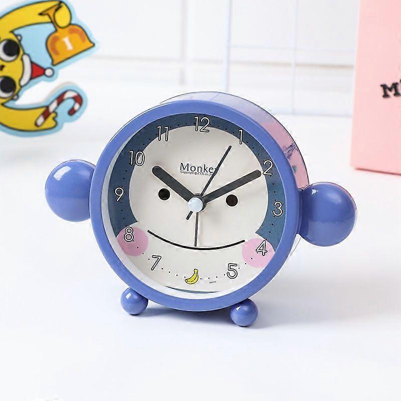 Simple creative mute student with cute children's bedside clock small alarm clock desk clock