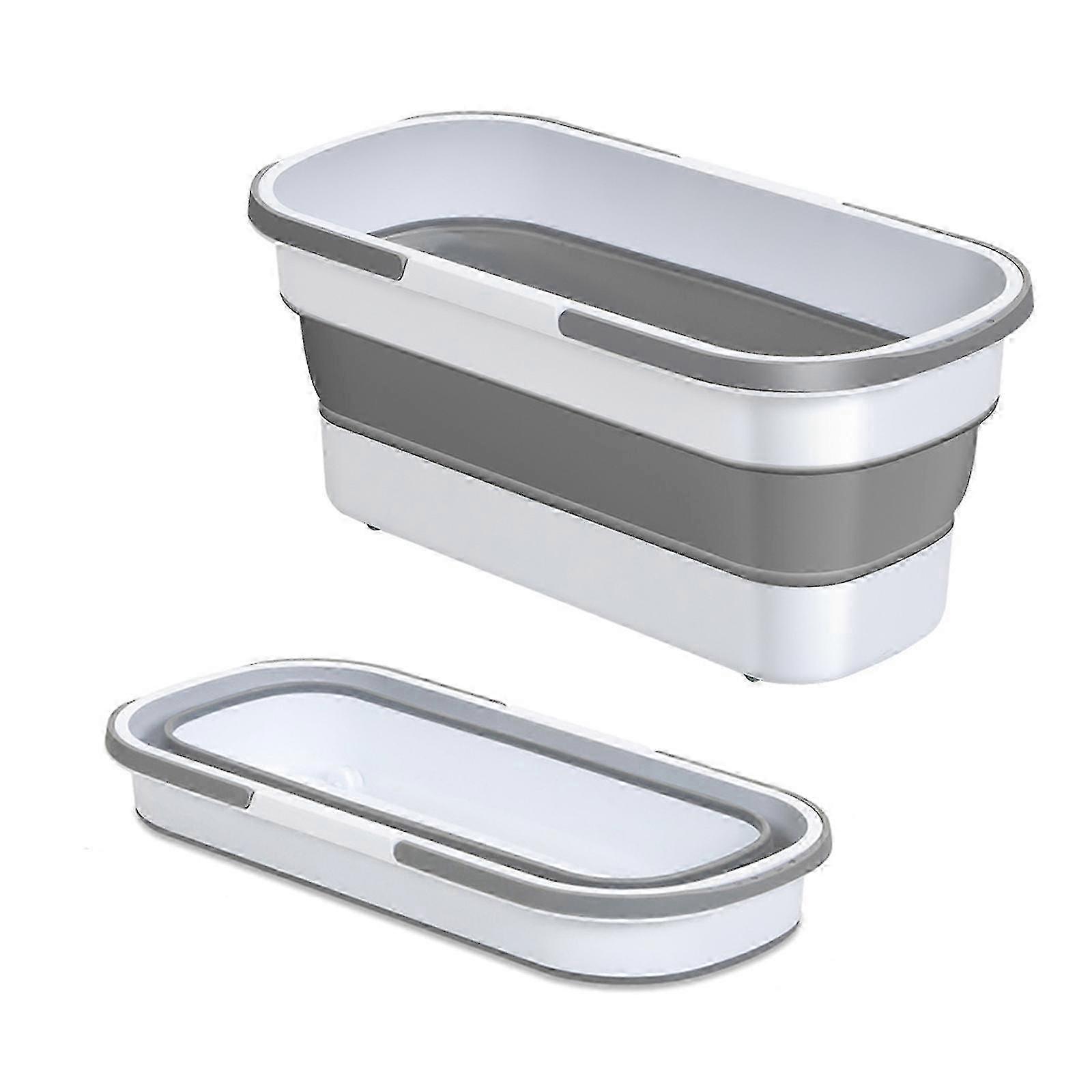 Large Foldable & Portable Mop Bucket for Flat Mop Cleaning