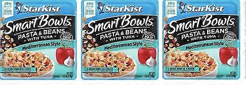 StarKist Smart Bowls Pasta & Beans with Tuna Mediterranean Style 3 Pack