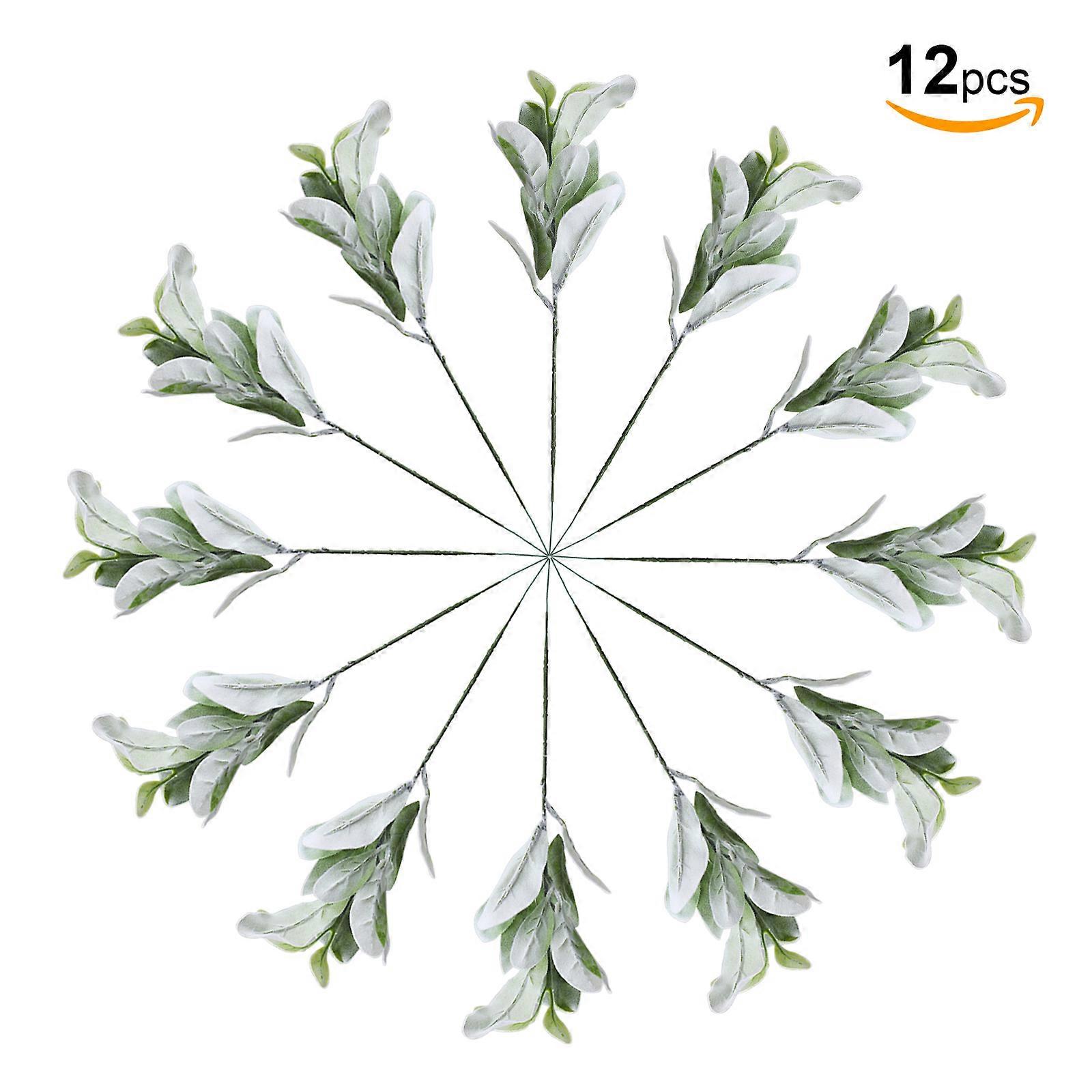 Simulation Stachys Leaf Artificial Green Wedding Plants