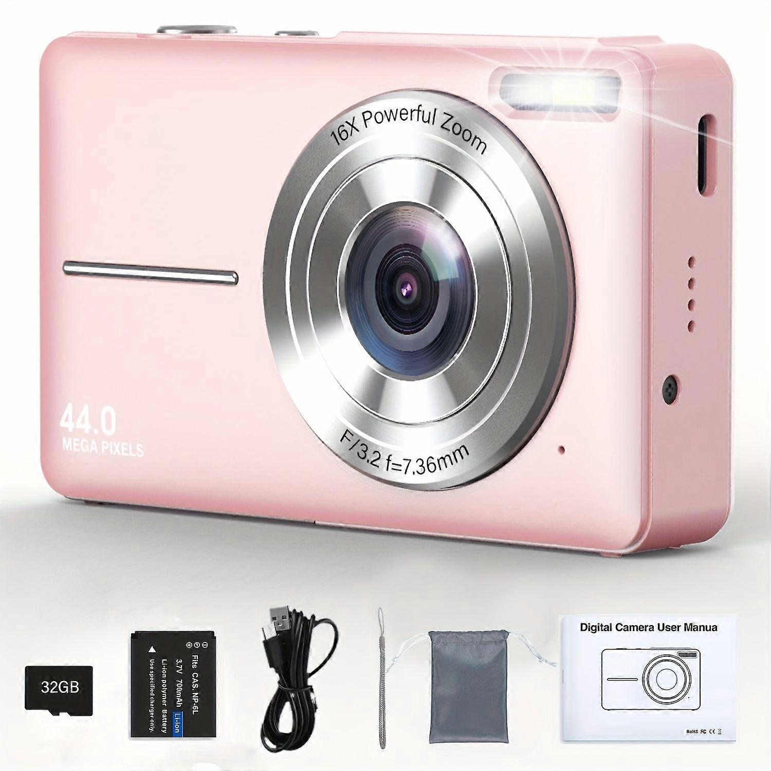 Digital Camera Hd Video Blog Dc430 Pink