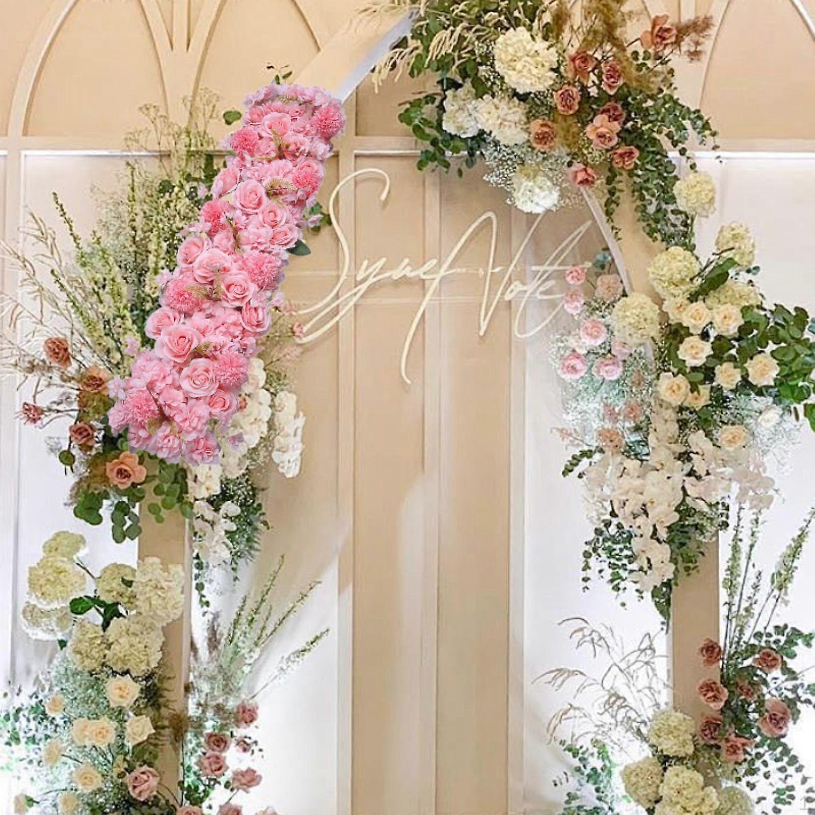 Artificial Flower Panel Arrangement 3D Row Arch Door for Wedding