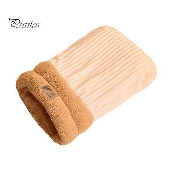 Cat Winter Sleeping Bag Plush Warm Cat Bed Cave 360-Degree Wrap Cat Warming Pad Sleeping Sack for Small Dogs Cats