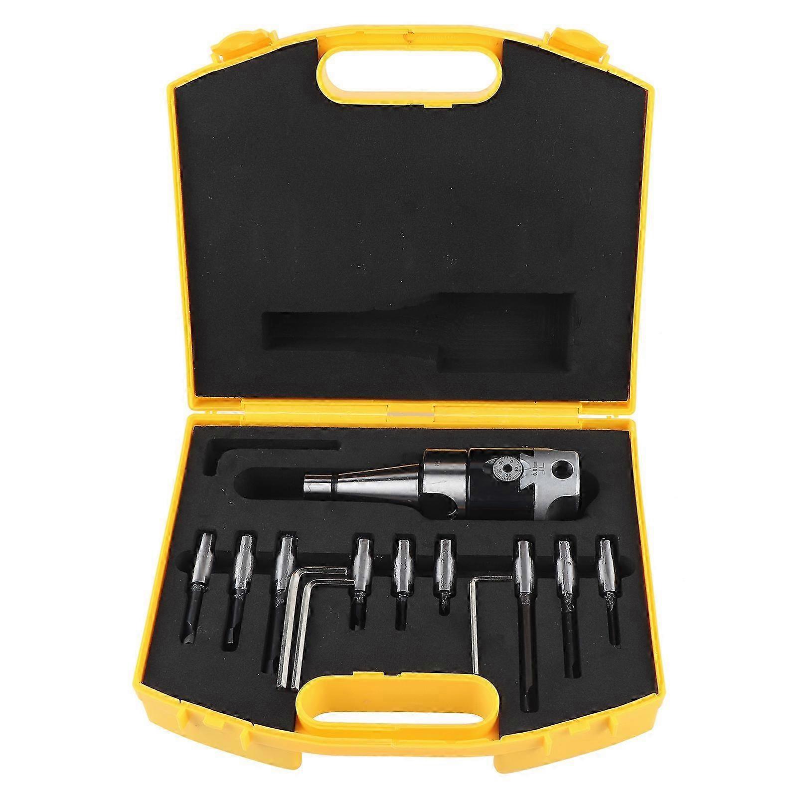 Boring Cutter Set Carbon Steel CNC Milling Tool Kits with Storage Box NT30-F1-12-9PCS