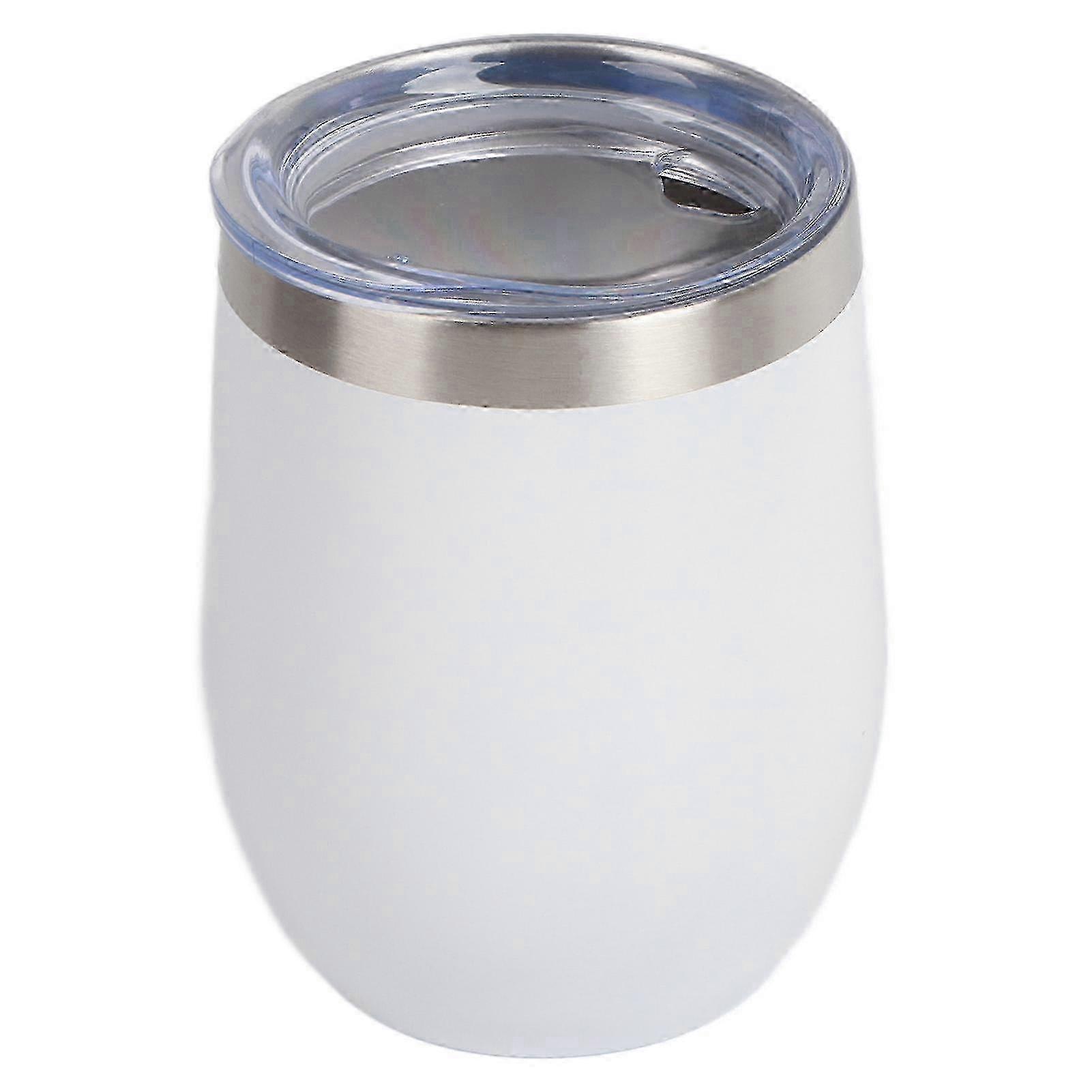 12oz 304 Stainless Steel Eggshell Cup U Shape Insulation Wine Cup Big Belly Eggshell Cup