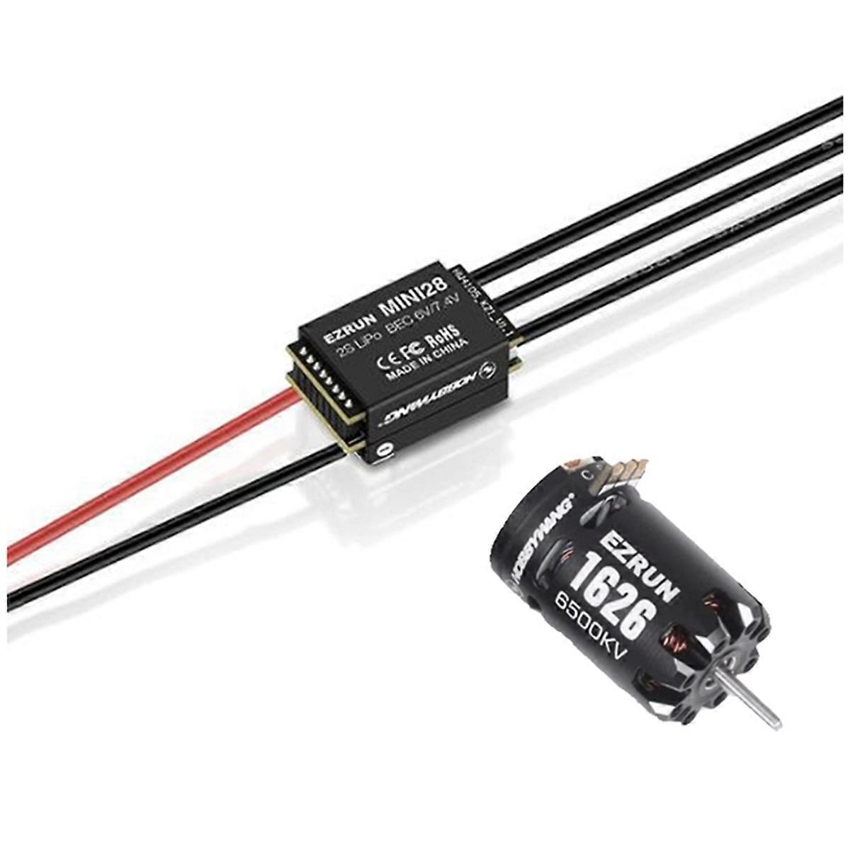  30A ESC with 1626 Brushless Motor 2S Lipo for 1/28 RC Car