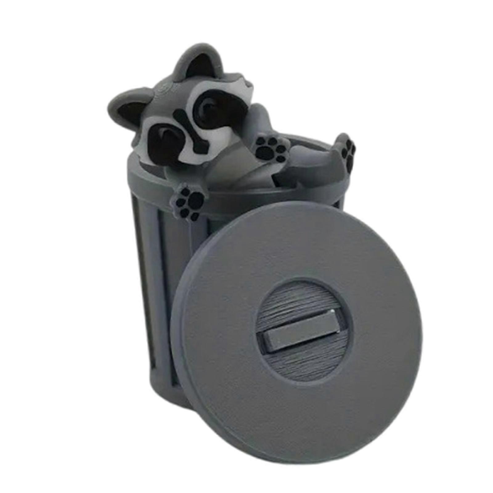 Portable Gray Raccoons Fidgets Toy Interactive Stress Relief for Kids and Adults 3D Printing Splicing