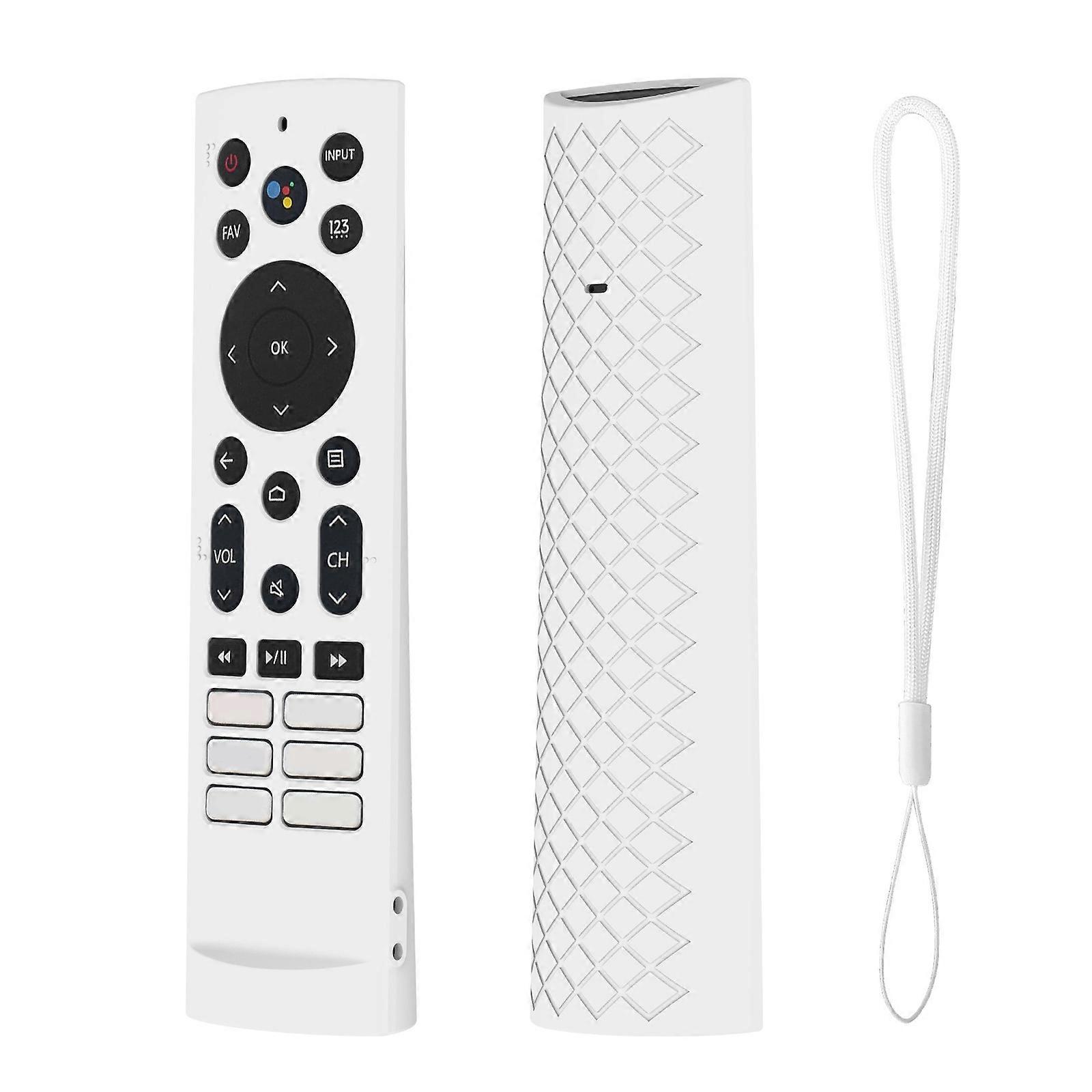 Stylish Silicone Skin Dustproof Covers for ERF3F80H Remote Control Shockproof Sleeve in Mutiple Color Protector  White