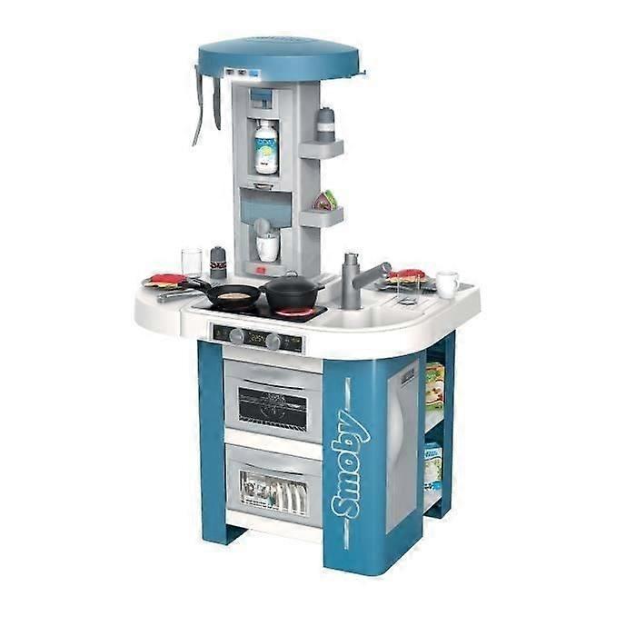 Smoby Tech Edition Cuisine avec module électronique - Effets son et lumière - 35 accessoires inclus - à partir de 3 ans