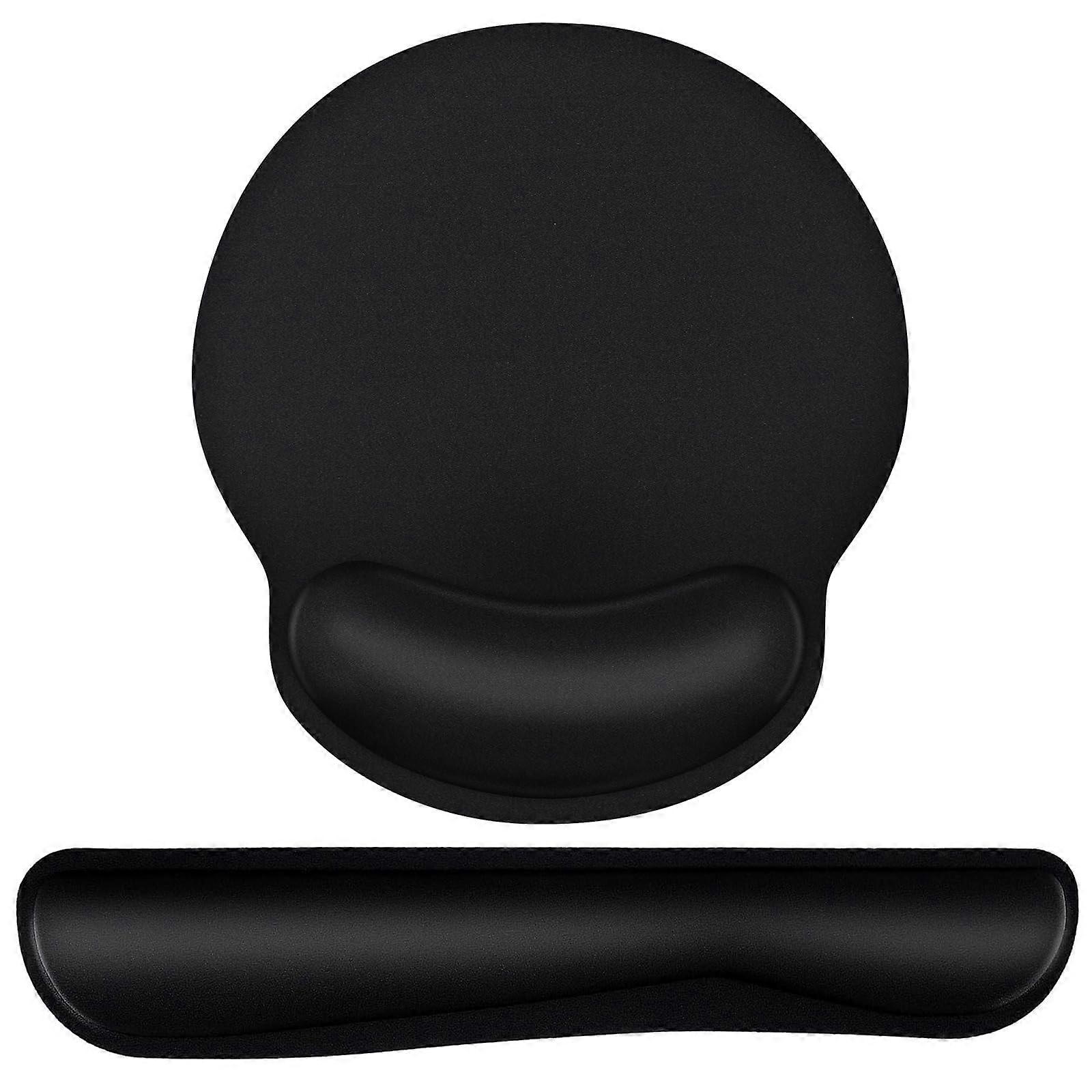 Ergonomic mouse pad and keyboard wrist rest for computer use and typing