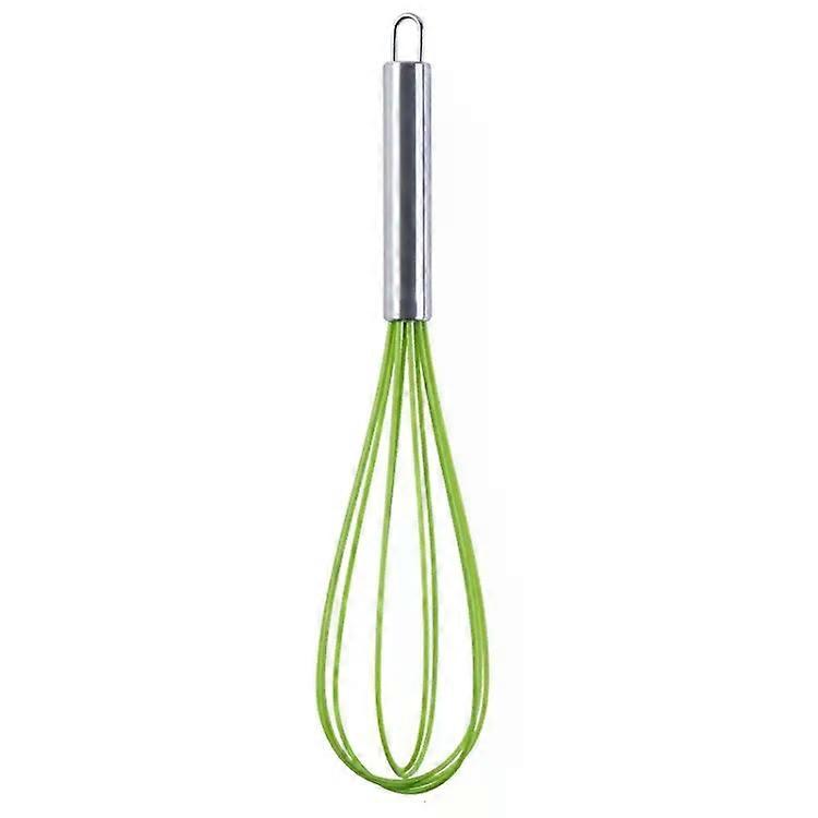 Silicone Egg Beater Set-10 PCS Kitchen Mixer Tools,12-Inch Green