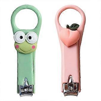 2pcs Nail Clippers, Professional Stainless Steel Toenail Clippers For Women, Girl, Child, Professional Trimming Tool For Manicure Preparationgreen, Pi