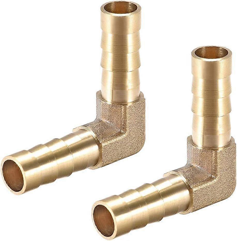 2025high quality  Pack of 2 8 mm Barbed Brass 90 Angle Pipe Connector Coupler