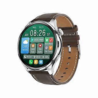 Orologio intelligente impermeabile IP67 con cinturino in pelle da 1,46 pollici