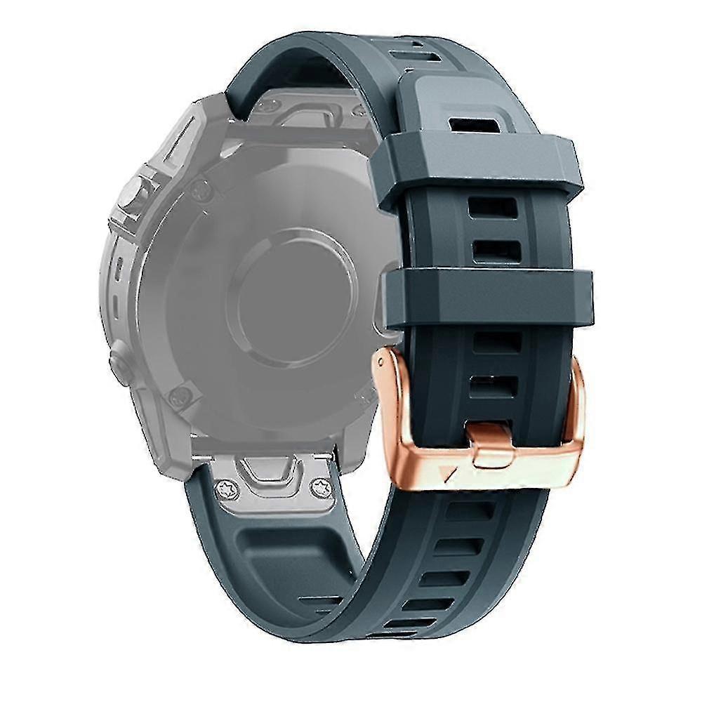 Bracelet en silicone à boucle en or rose pour Garmin Fenix 6s Pro Pour Garmin Fenix 6s Pro YPS