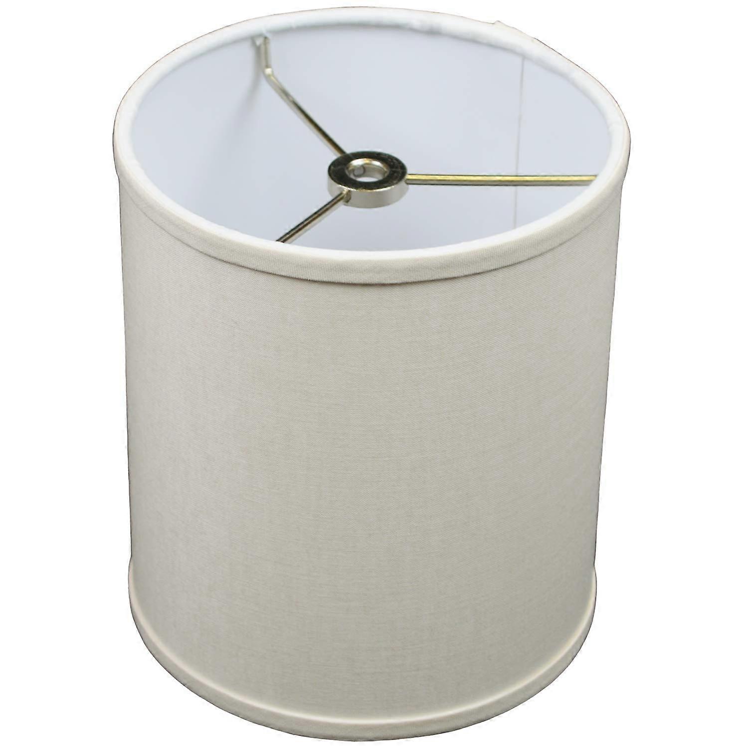 Lampshade 6-Inch Top Diameter X 6-Inch Bottom Diameter X 7-Inch Height With Washer (Spider) Attachment Ivory