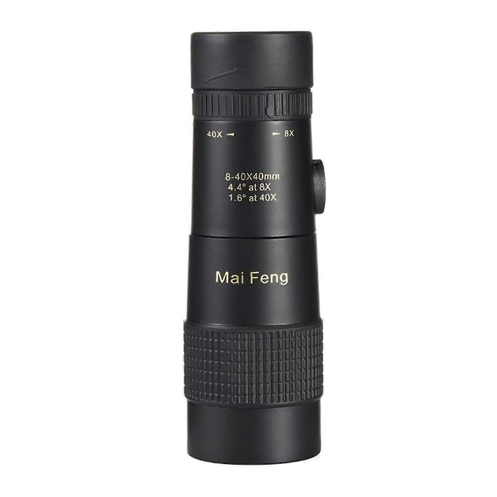 Monocular 8-40X40 Zoom Telescope for Camping, Lightweight, High-Power Optics, Compact Design