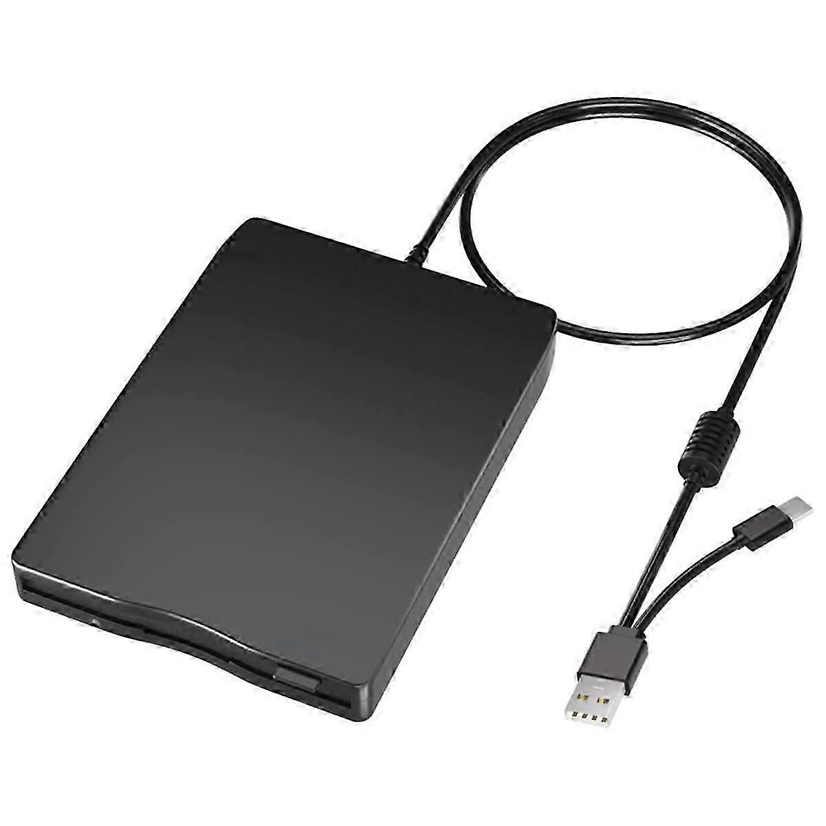 USB Floppy Disk Reader Floppy Disk Drive Dual Interface External USB C Floppy Disk Drive for PC Lap