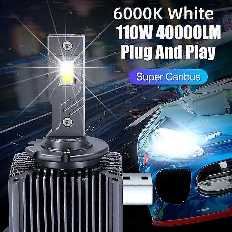 Carshark D3S D1S LED Headlights For Car Canbus D2S D4S D5S D8S Auto Lamps D1R D2R D3R D4R CSP 4300K 6000K 110W Bulbs Plug&Play