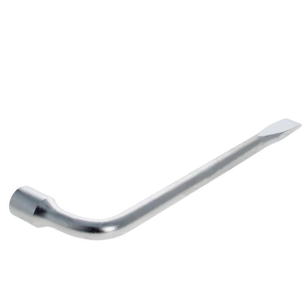 Car Spare Tire Lug Wrench for Jack L Hexagon Type 17mm Slotted End Socket Repair Tool 2Pcs