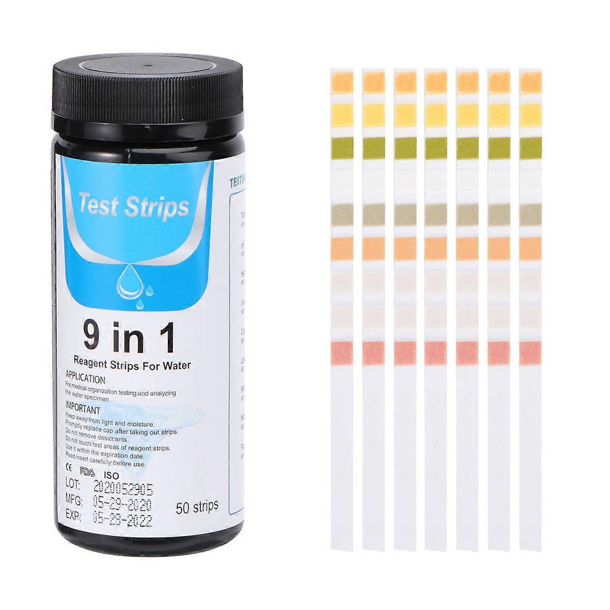 50pcs Water Quality Test Strips Aquarium PH Level Testing Papers Colorful