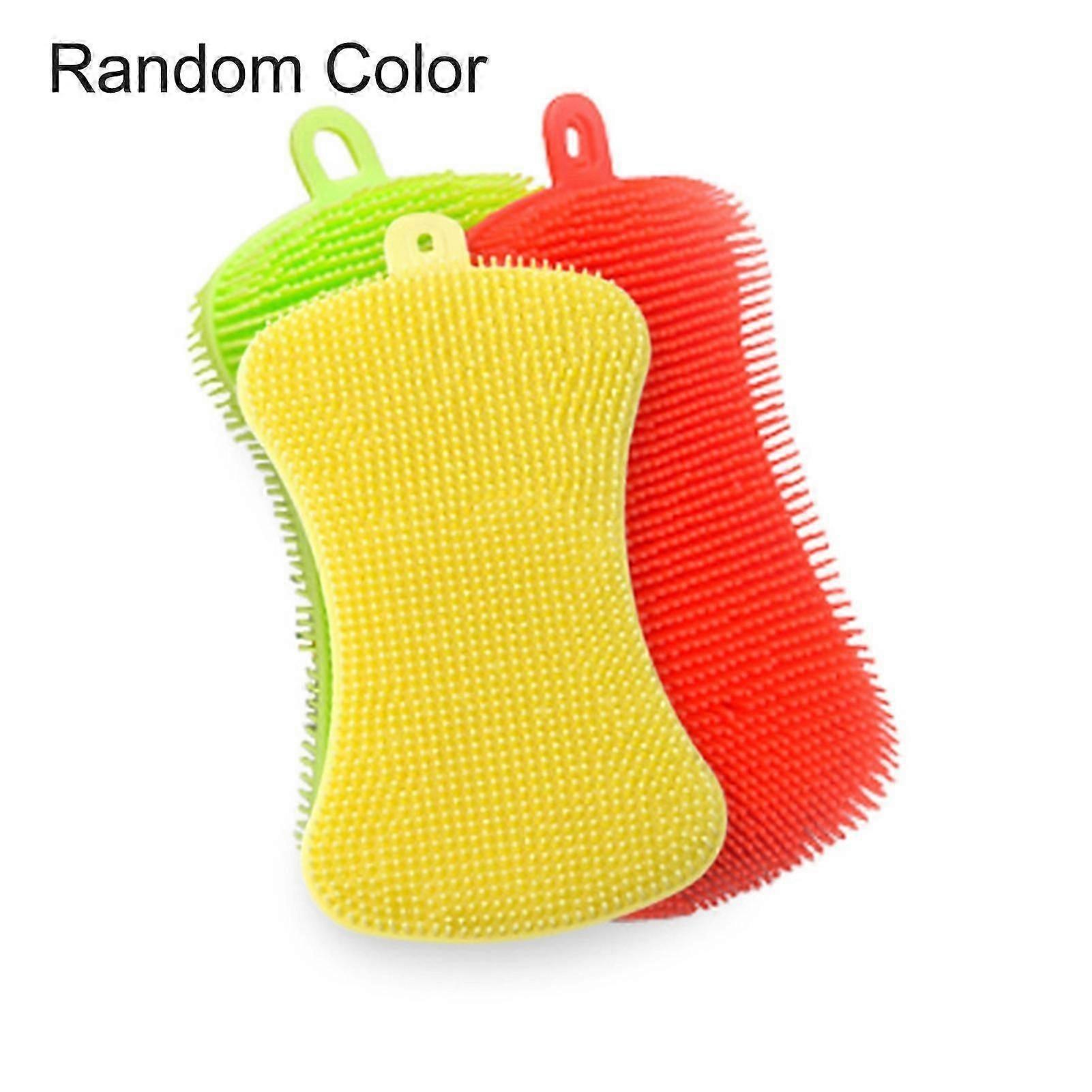 Multifunction Silicone Dish Washing Sponge Scrubber Baby Bathing Cleaner