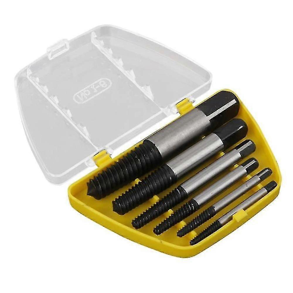 6pcs Damaged Broken Screw Remover Extractor Drill Bits