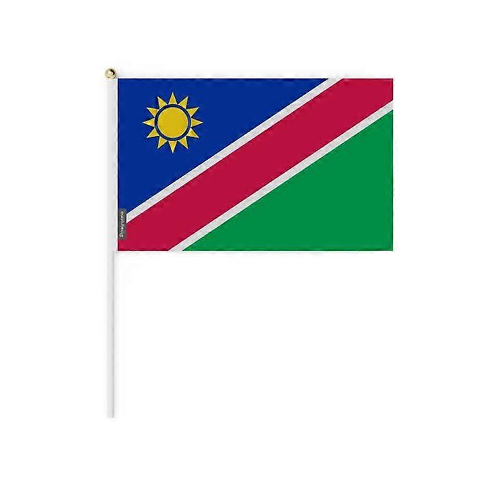 Mini Flag of Namibia – 14 x 21 cm – Handheld – Polyester – 1 piece