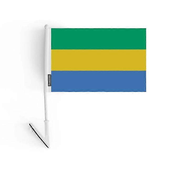 Adhesive Flag - Gabon - 14 x 21 cm - 5 pieces - Polyester - Lightweight and durable