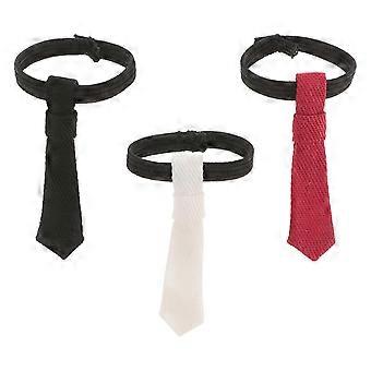 3 st miniatyr dockslips för actionfigur 1/12 skala gör-det-själv dockklädsel kläder tillbehör liten slips för dockor mini dockkläder