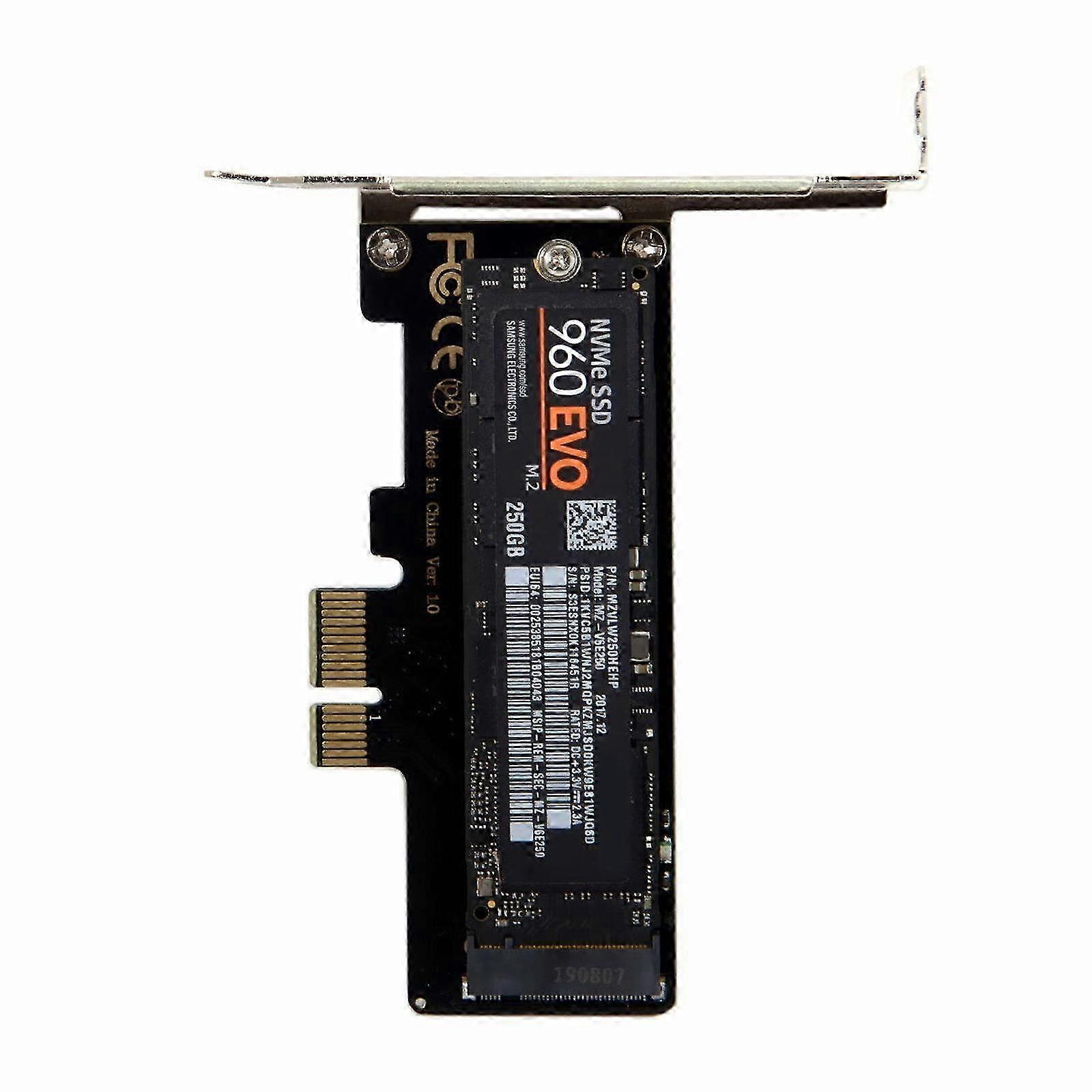 PCI-E 3.0 x1 Lane to M.2 M-Key SSD Nvme AHCI PCI Express Adapter Card PCIE SSD kit