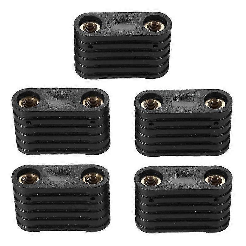 5Pcs Windsurfing 2-Hole Footstrap Insert Windsurf Board Footstrap Replacement Kit Surfboard Surfing Accessory