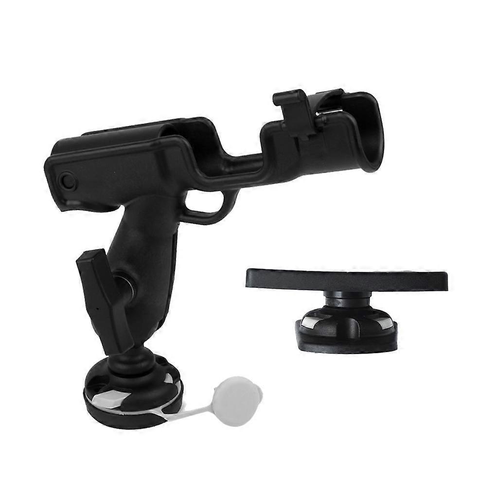 Fishing Rod Rack Holder Bracket Set + Fishfinder Mounting Bracket Black