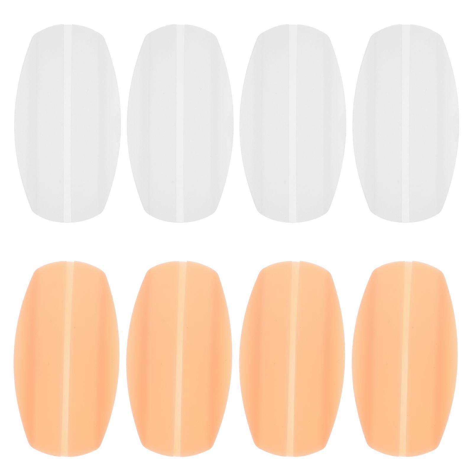 4 Pairs Silicone Shoulder Straps Transparent Shoulder Straps (Assorted Color)