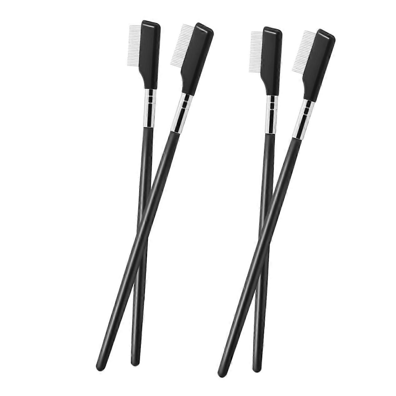 Metal Mascara Comb Eyelash Separator Tool Eyelash Brush Brow Comb for Lash Extension Application