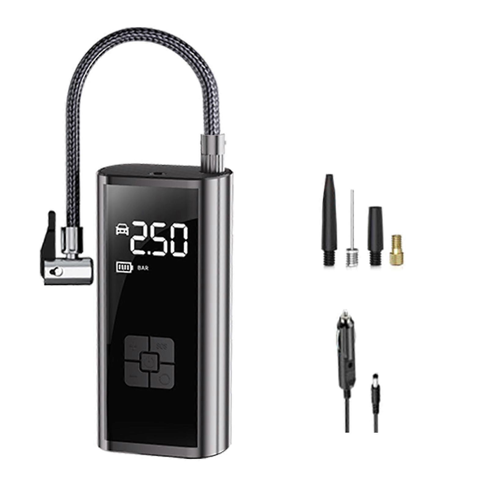 Battery Power Tyre Inflator Air Compressor Handheld Electric Digital Tire Inflator with LED Light Tire Pump