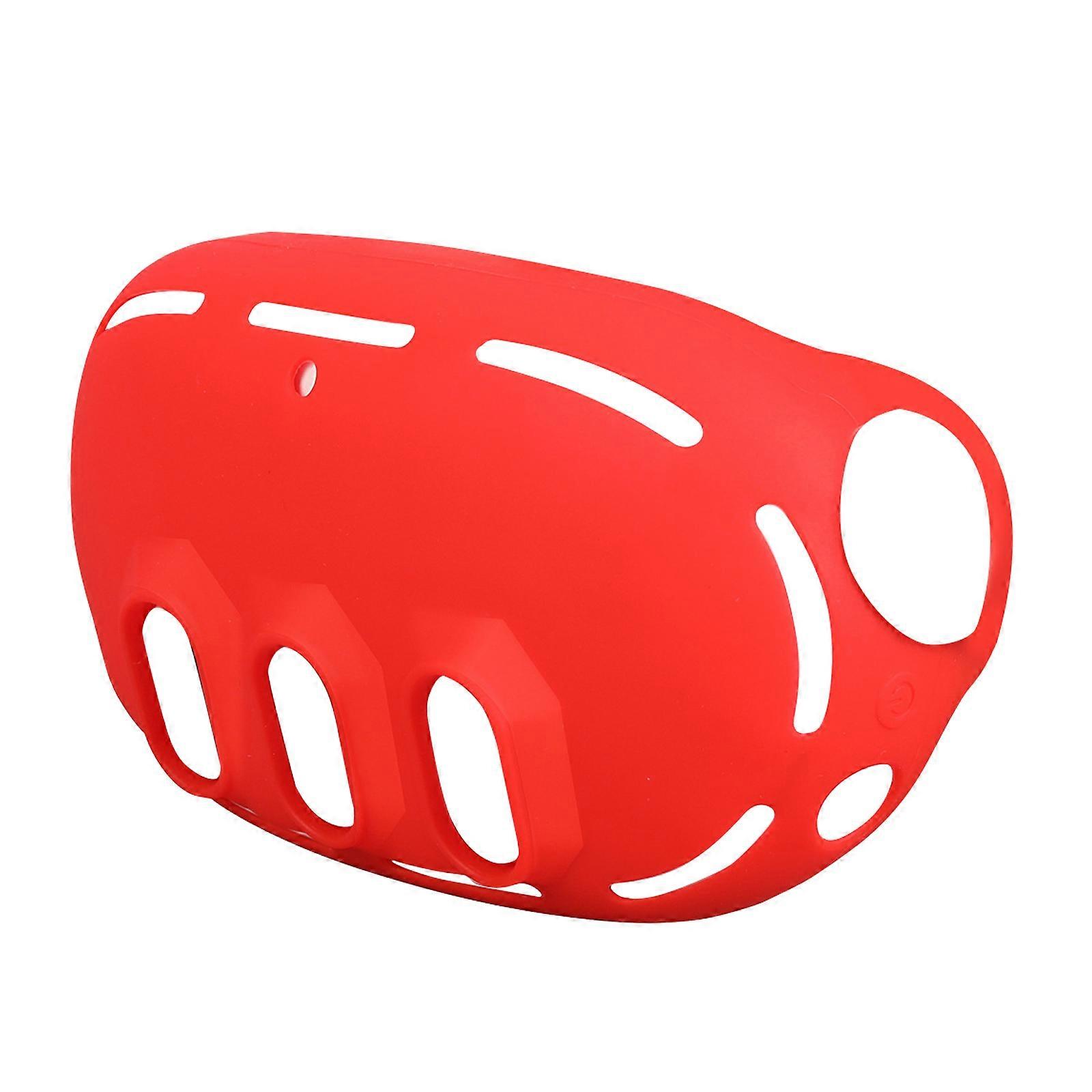 VR Headset Case for 3 VR Protector Anti-Scratches Sleeves VR Headset Protective Shells Silicone Holder Replacement   red
