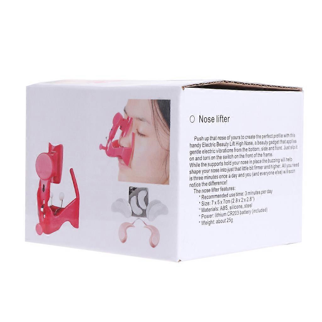 Electric Lifting Nose Up Clip for Beautiful Nose Beauty Nose Up Shaping Machine  Red