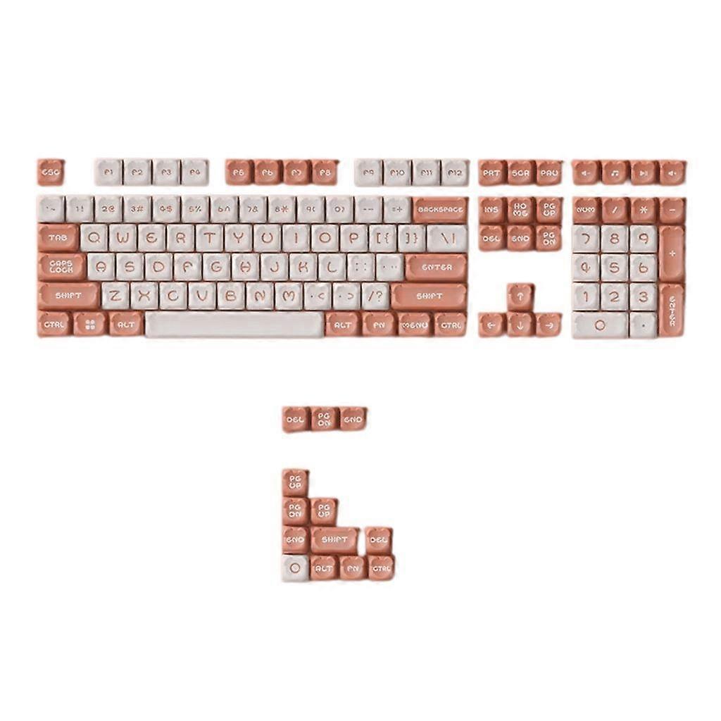 122 Key Bear Themed Keycap Full Set for Office and Gaming Mechanical Keyboards