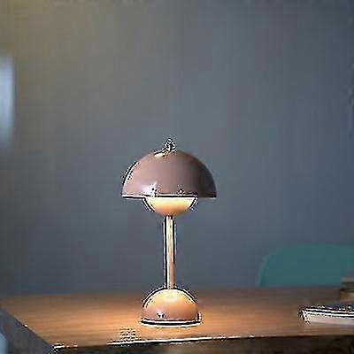 (Pink) 2023 New Denmark Bud Table Lamp Retro Table Lamp American Style Desk Lamp Charging Lamp Touch Nordic Decoration Table Lamp