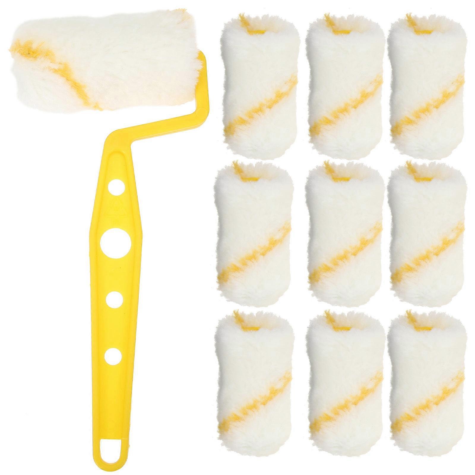 Roller and Brush Painting Set, Ensures Even Paint Distribution on Walls and Ceilings