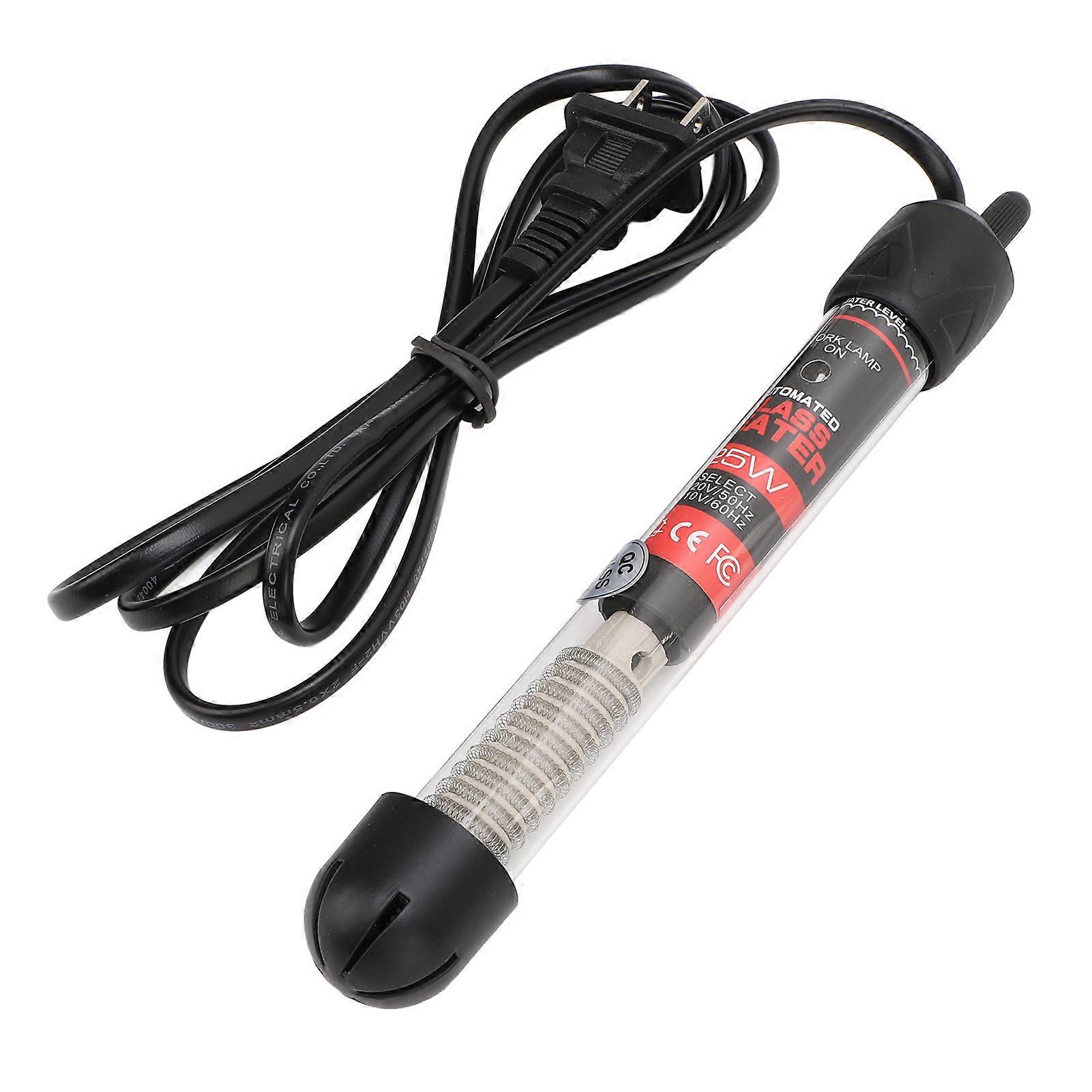 Chauffage d’aquarium submersible Thermostat automatique Chauffage d’aquarium en verre pour l’eau de mer salée et d’eau douce