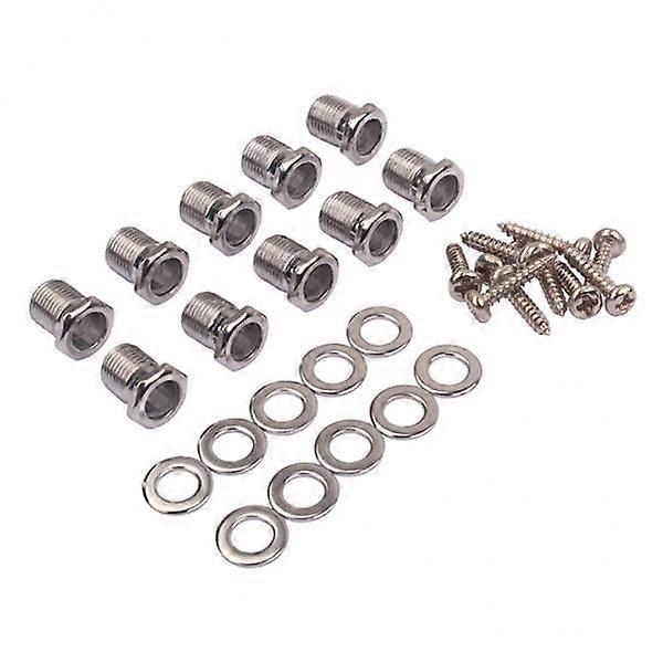 4xHex Threaded Bushing Ferrules for Ukulele Tuning Peg Tuner Machine Heads