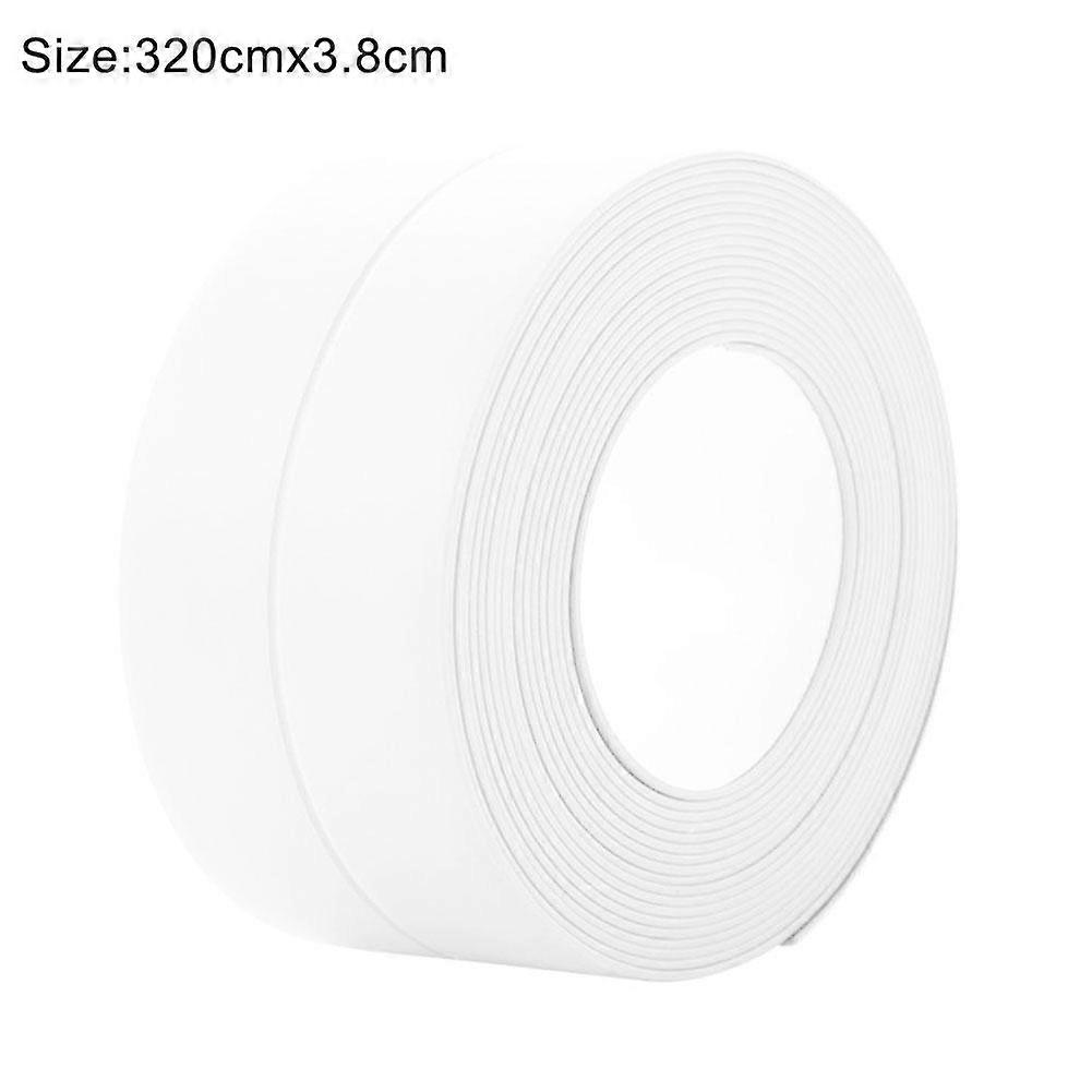 3.2m*3.8cm white (A)$ waterproof and mildew-proof tape kitchen joint sealing strip waterproof strip bathroom toilet gap corner line sticker