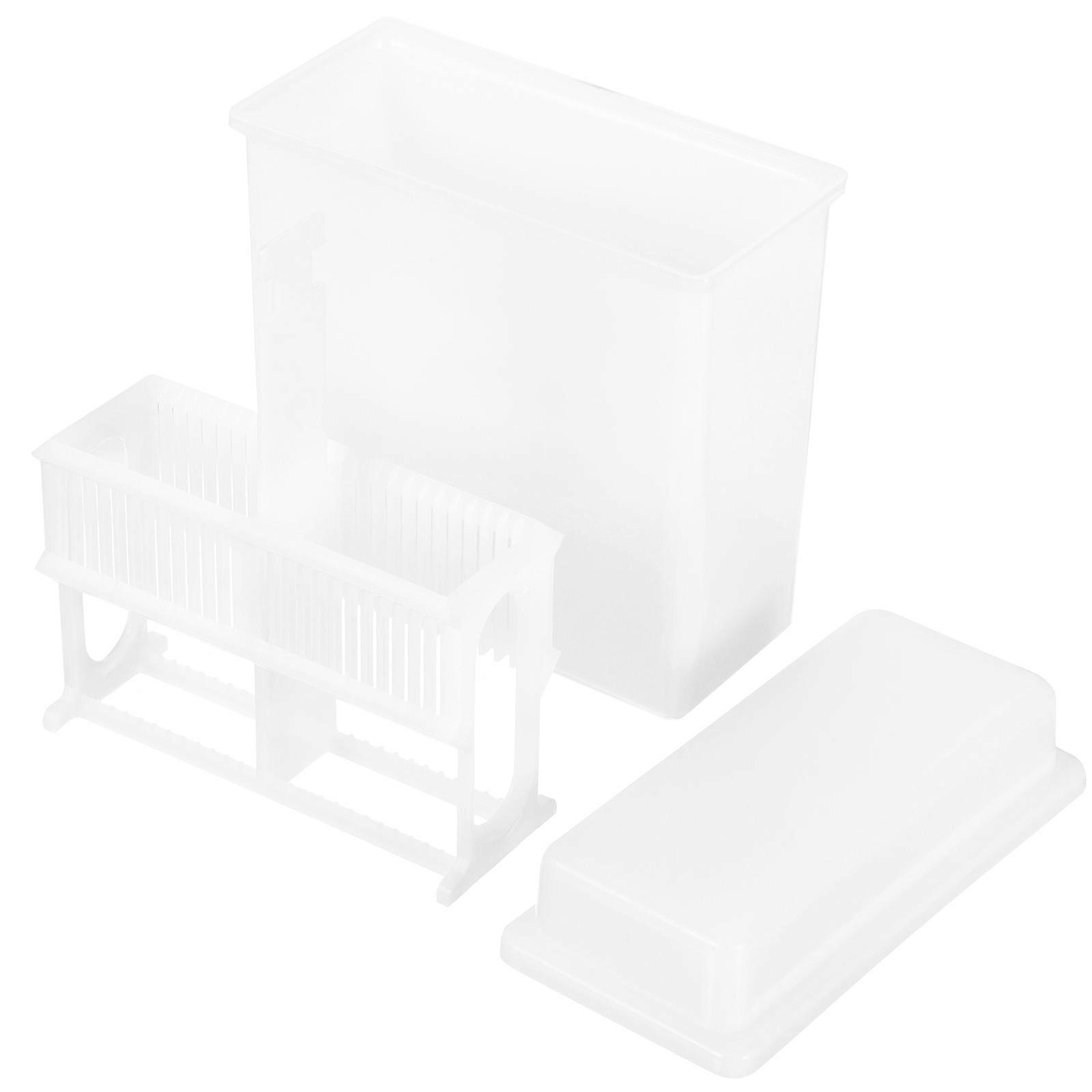 Slot Microscope Slides Staining Rack and Jar for Lab Use – Durable High Grade Tool for Histology and Cytology Applications, Easy to Clean